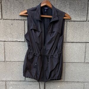 Izod Charcoal Sleeveless Zipper Vest